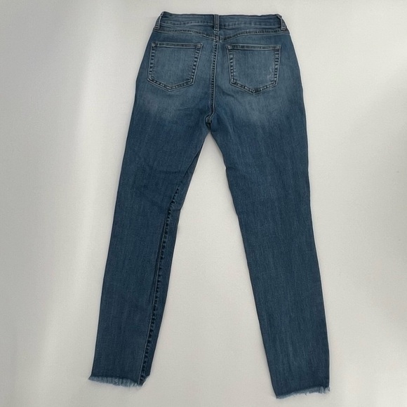Rewash Distressed Rough Hem Skinny Jeans Size 27 Women’s - Picture 3 of 4